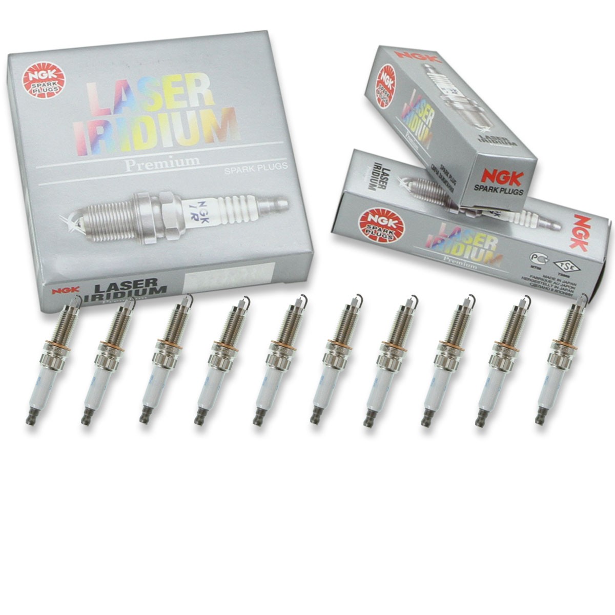 10 pc NGK 1555 SIZKBR8A8HS Laser Iridium Spark Plugs for 12 12 0 038 507 oa