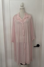 Women s Vtg Vanity Fair Pink Robe/Nightgown House Dress Lounge Size XXL