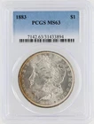 1883 Morgan Silver Dollar PCGS MS63 S$1 Philadelphia Minted No Reserve