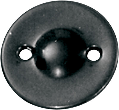 Paughco B758 Dimpled Inspection Cover Black 1936-1964 Harley-Davidson EL FL