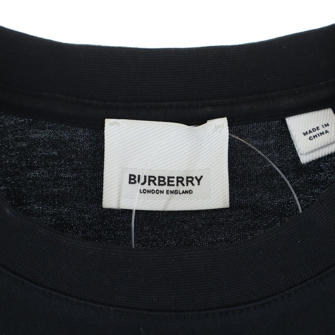 BURBERRY TB Logo Embroidered Crew Neck Short Sleeve T-shirt Black 8023785 Used b thumbnail 6