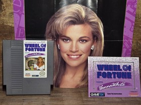 Nintendo NES Wheel of Fortune: Vanna White Edition w/poster, manual