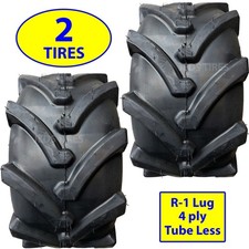 Two Otr Lawn Trac Tire 16x7.50-8 16x750-8 16/7.50-8 16/750-8 4pr Compact Tractor