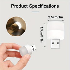 10Pcs High Quality Mini LED Light fits Bedroom,White Eye Protection Reading Lamp