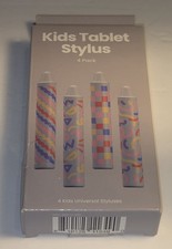 4 Pack Kids Tablet Stylus Universal Styluses 3.5in x 0.56in Ages 6