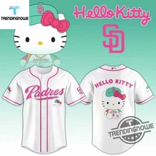 MLB San Diego Padre x Hello 1Kitty Game 2025 Baseball Jersey Size XS-5XL