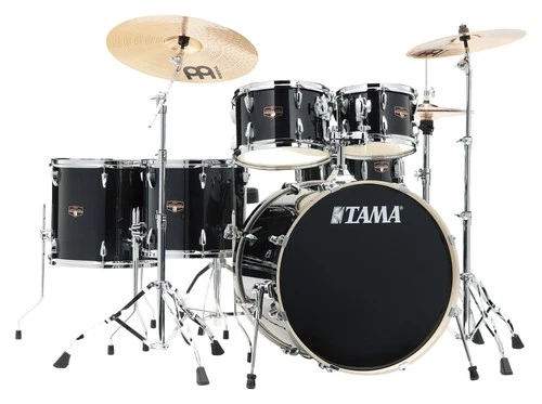 Tama IP62H6W-HBK Imperialstar Drumkit Hairline Black Schlagzeug Becken Ständer