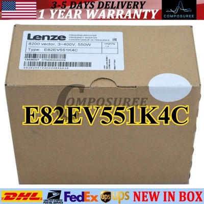 NEW LENZE E82EV551K4C NEW LENZE E82EV551_4C Inverter 8200 Vector 0.55kW IN BOX