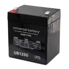 12-Volt 5 Ah F2 Terminal Sealed Lead Acid SLA AGM Rechargeable Battery