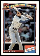 1991 Topps Bazooka Shining Stars Jeff Huson #16 Texas Rangers