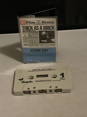 Jethro Tull Thick As A Brick Cassette Tape Chrysalis Records 1972