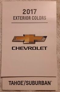 2017 Tahoe Color Chart