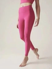 Athleta Transcend Stash Tight | Salva Pink Small #533673 NWT