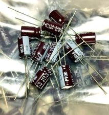 10x Nichicon 56uf 50v Radial Electrolytic Capacitors 50v56uF PV Series JAPAN