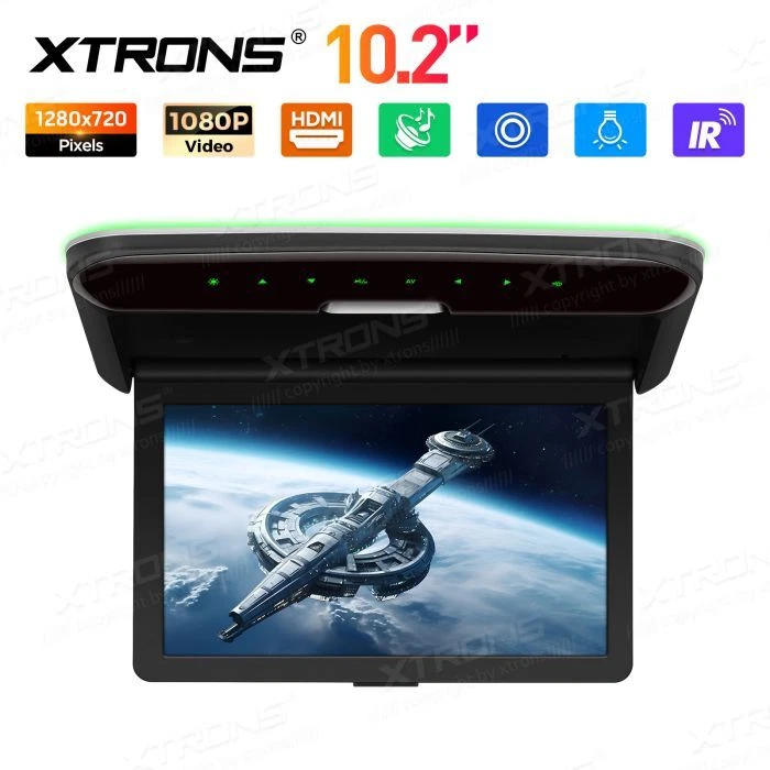 XTRONS Klappbares HD Display für Auto DVD Deckenmonitor 10,2" HDMI USB/SD IR---- - Bild 3 von 4