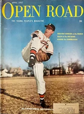 OPEN ROAD Magazine April 1952 Chet Nichols Jr. Braves RARE Collectible Vintage