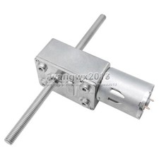 6V 12V 24V JGY370 Turbo Worm Gearbox Speed Reduction Gear Motor M6x50 Dual Shaft