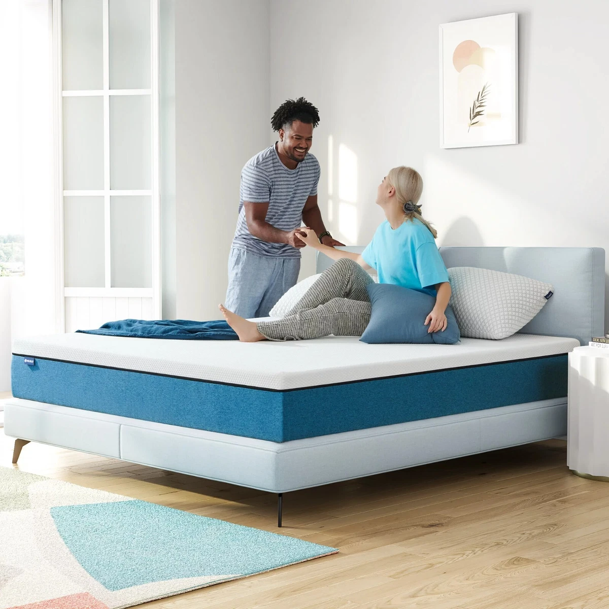 Molblly 10 inch Queen Medium Memory Foam Mattress More Breathable