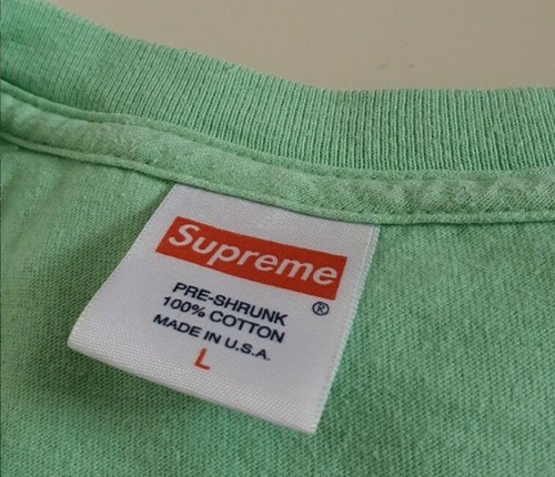 SS13 Supreme Emblème T-Shirt Taille L Citron T-Shirt Vintage Rare 2013 - Photo 7 sur 8