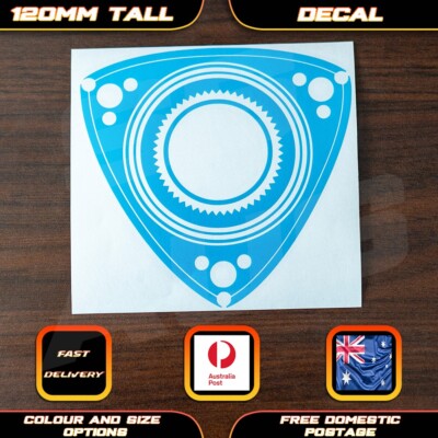 Rotor Mazda Rotary Style Sticker Decal RX2 RX3 RX4 RX5 RX7 RX8 RE ...