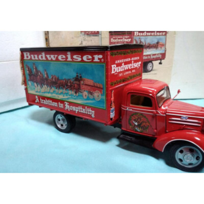 Budweiser ダンバリーミントクリスマストラック Original Danbury Mint 1930's Budweiser Christmas Truck - Extremely