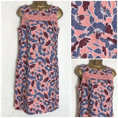 next pink linen dress