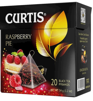 CURTIS Black Tea RASPBERRY PIE RF NO GMO Made in Russia US Seller 20 Pyramids