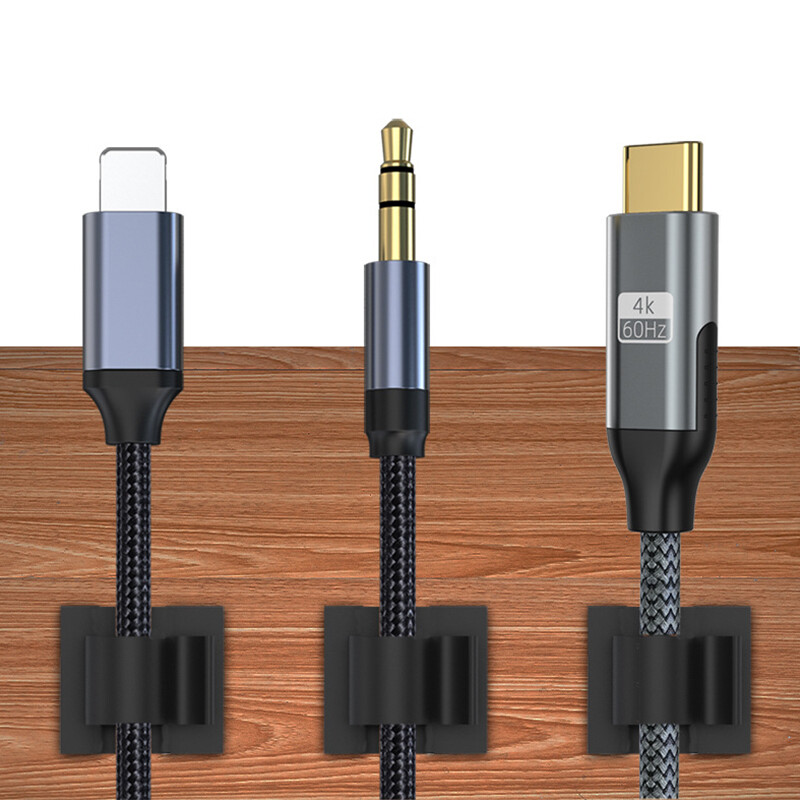 3M Self Adhesive Nylon Cable Clips Wire Conduit Hook Fasteners 6mm