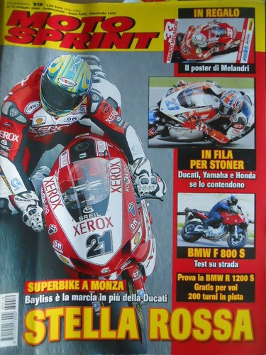 Motosprint 19 2006 Test BMW F 800S - Superbike Monza Bayliss in Monza