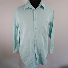 Geoffrey Beene Shirt Mens 16 32/33 Fitted Wrinkle Free Button Up Long Sleeve