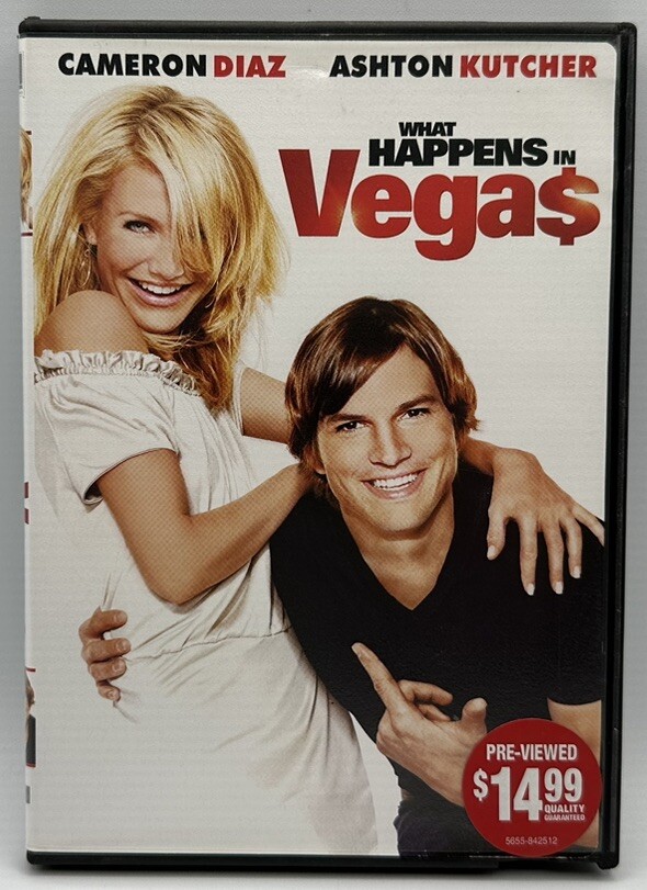 What Happens In Vegas DVD Cameron Diaz Ashton Kutcher Widescreen 2008