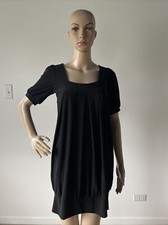 Vintage 1990’s C. Graffiti USA Made Black Stretch Mini Dress Machine Washable M