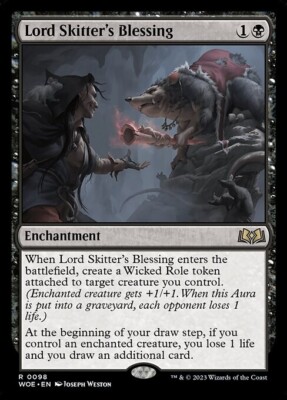 *MtG: 2x LORD SKITTER'S BLESSING - Wilds of Eldraine Rare - magicman-europe*