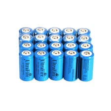 UltraFire 16340 Battery 1800mAh Rechargeable 3.7V Li-ion Batteries Charger Lot