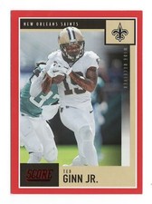 2020 Score 268 Ted Ginn Jr. Red New Orleans Saints Card