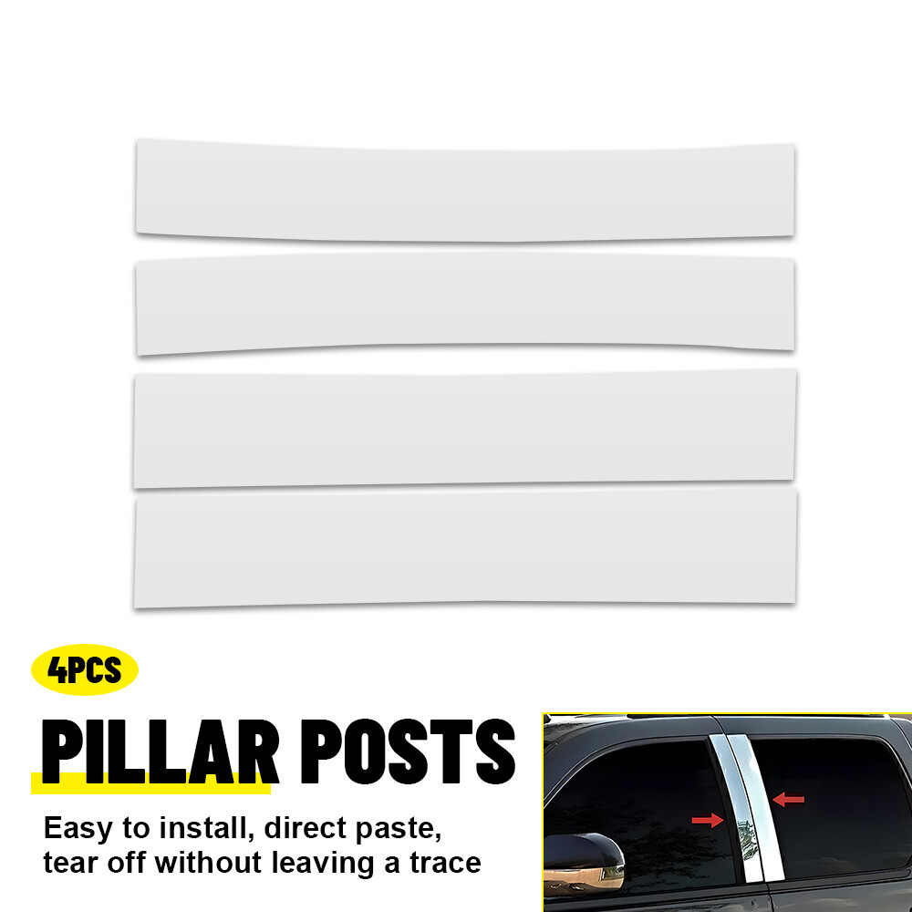 4x Car Window Pillar Posts Chrome For 2007-2014 Cadillac Escalade Accessories M