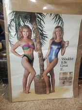 1990 Keystone Light Wouldn’t It Be Great If Beer poster 20x28 New Old Stock