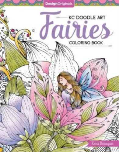 Krisa Bousquet KC Doodle Art Fairies Coloring Book (Paperback) KC Doodle Art - Afbeelding 1 van 1