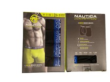 NWT. Nautica. 4 Pack. Men's Mesh Competition Boxer Briefs  Medium  MRSP 42.00