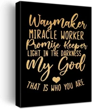 Christian Bible Verse Quote 40x50cm Stretched Inspiration Canvas Wall Art Print