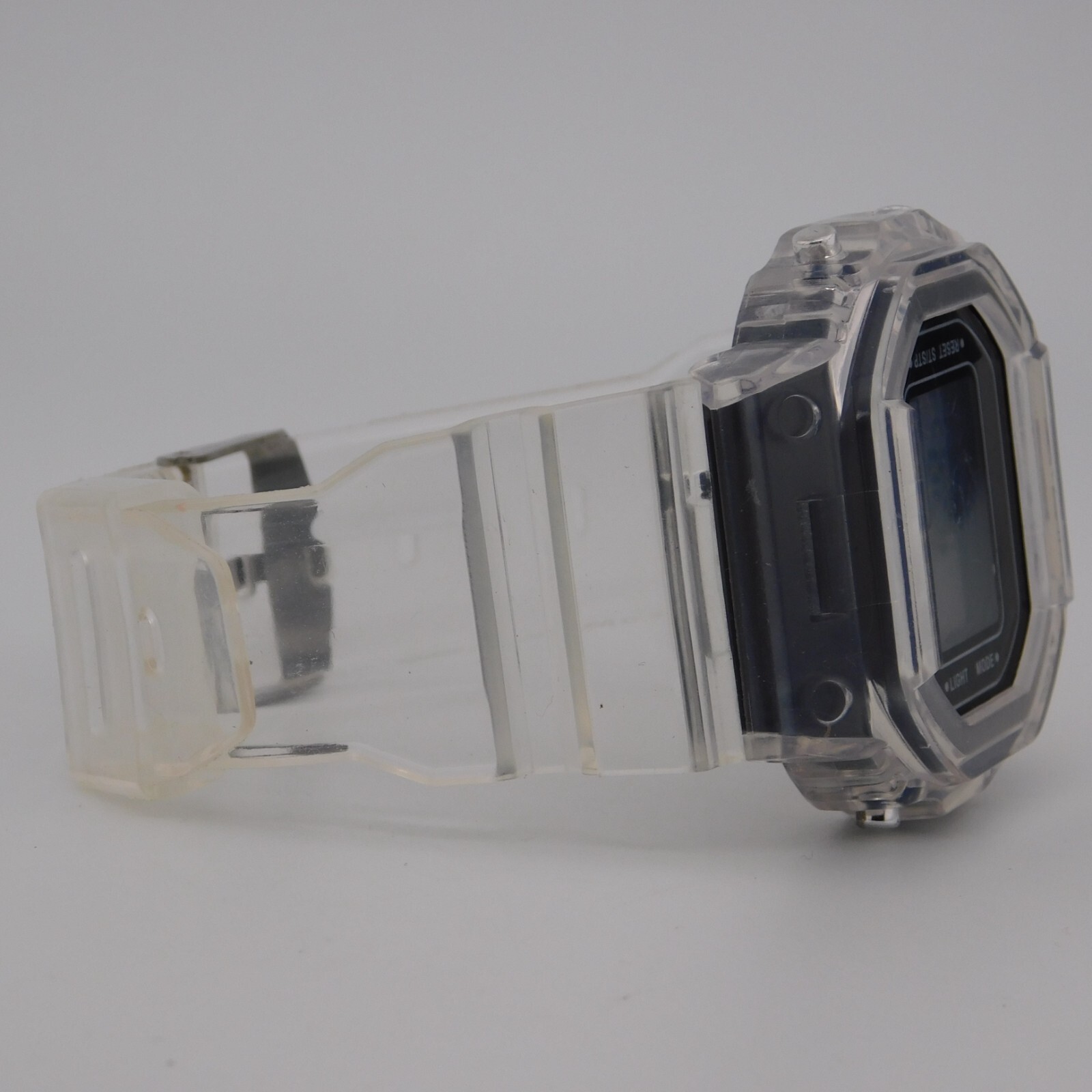 Multi-function Watch Clear Plastic Quartz Digital… - image 4