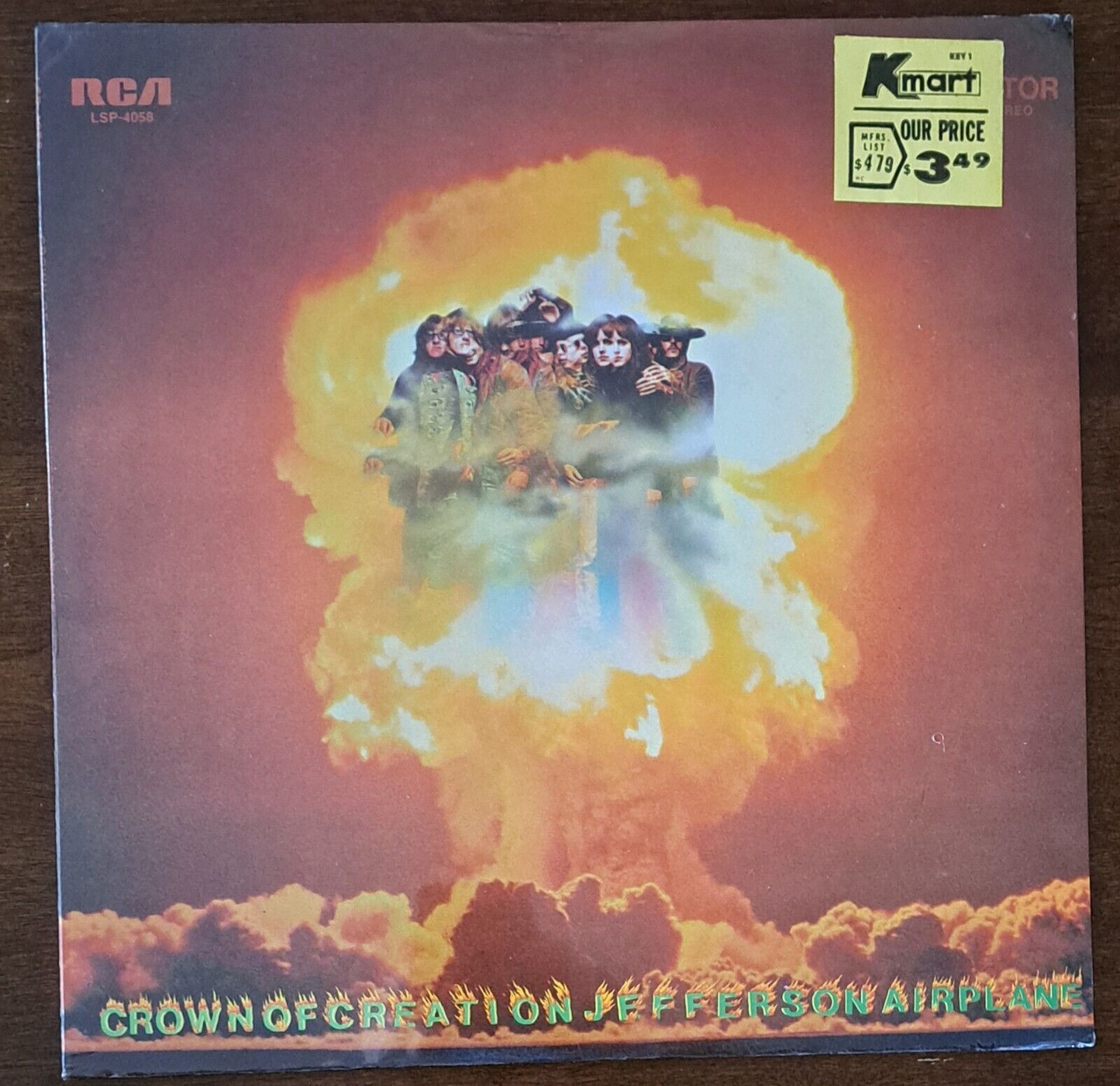 SEALED! '68 "Crown Of Creation" MINT  JEFFERSON AIRPLANE STUNNING! 1st PRESSING 