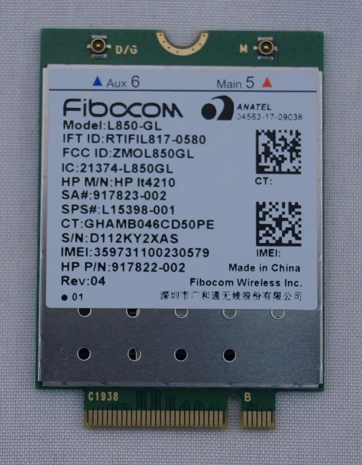 NEW HP Xmm 7360 LTE-Advance WWAN Card For ZBook Studio x360 G5, EliteBook 850 G5 - Image 2 of 2