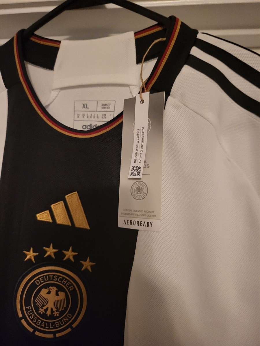 Adidas Germany 2022 Leroy Sane #19 Home Soccer Jersey White Men's