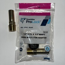 SHARKBITE ProLock Pex Cpvc Pe-Rt 1/2 Cts X 1/2 MNPT BRAS MÄNNLICHER VORBAU 2er-Pack