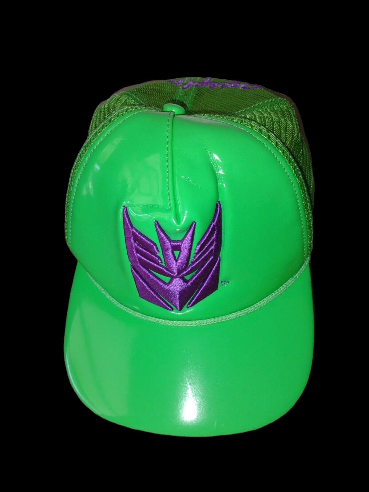 Transformers GREEN  Mesh SNAPBACK FlatBill Hat De… - image 1