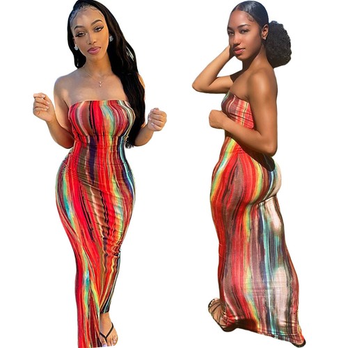 bodycon rainbow dress