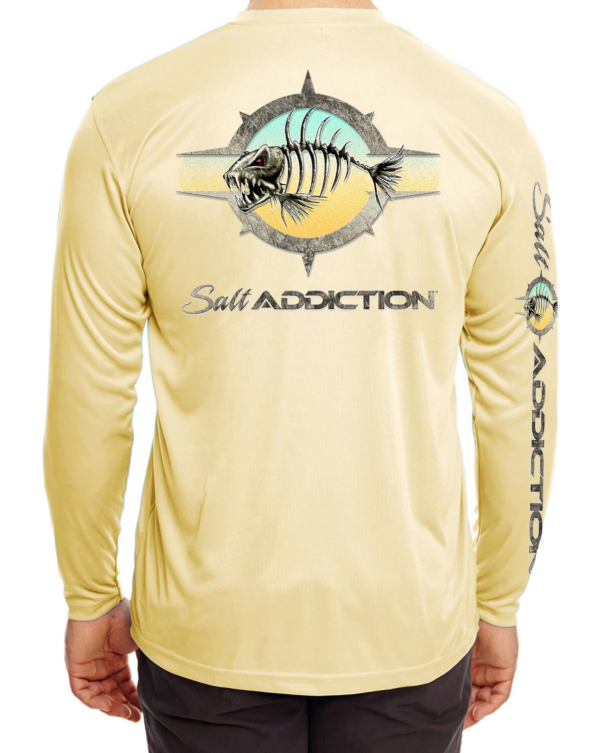 Salt Addiction Performance t shirt long sleeve microfiber uv upf 50+ quick dry