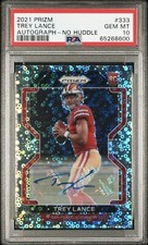 2021 Trey Lance No Huddle Disco Prizm Rookie Card * RC * Auto PSA10 POP1