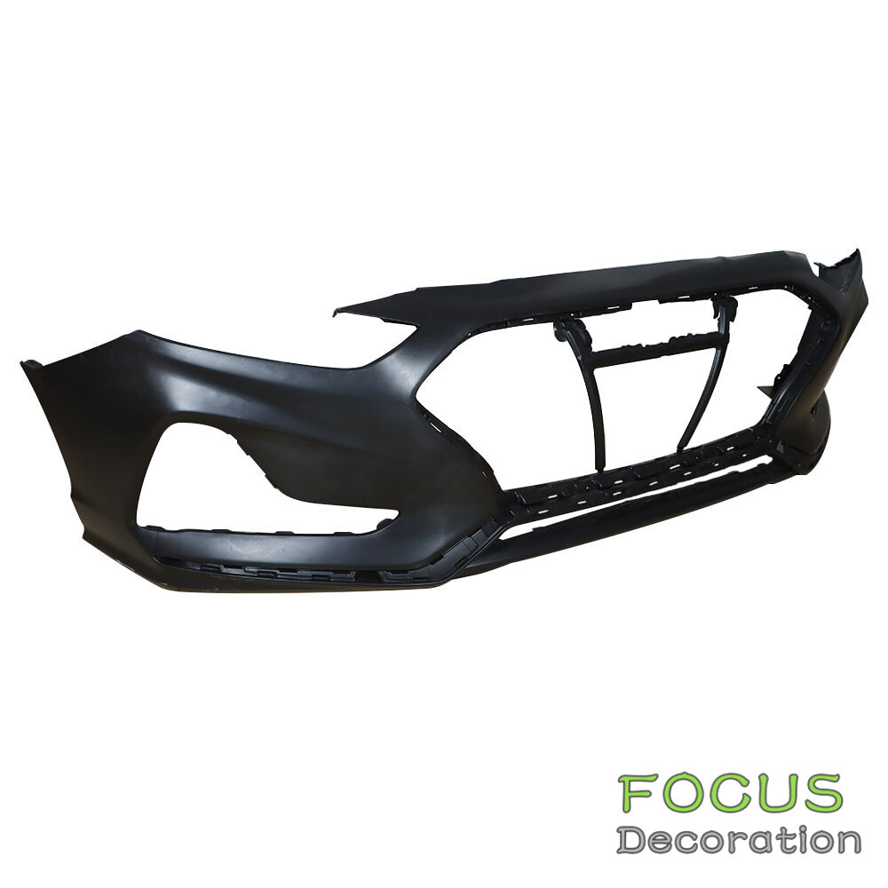 Front Bumper Upper Grille & Bumper Cover Fascia For 2018 2019 Hyundai Sonata